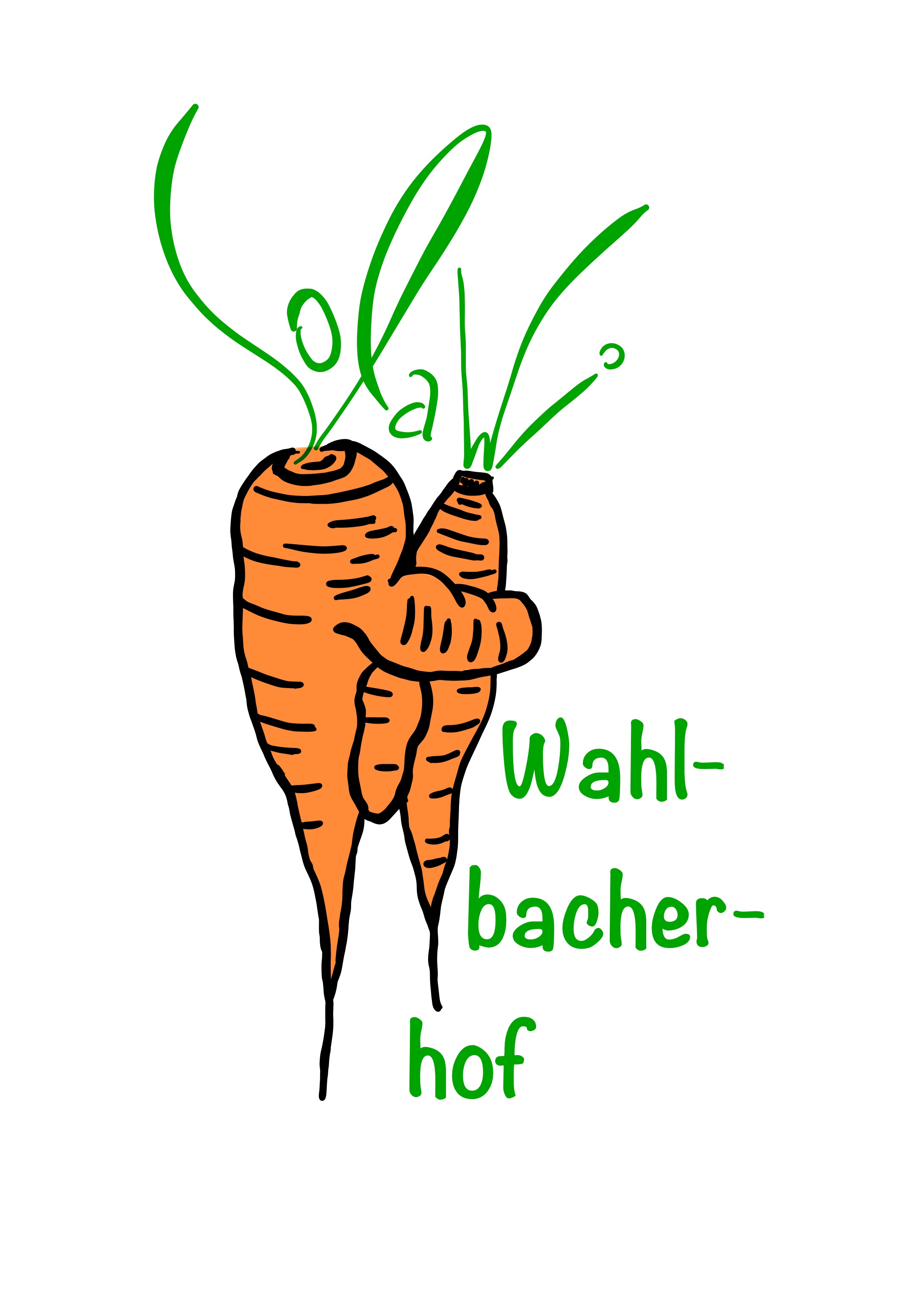 Das Logo zeigt 2 Karotten, die sich umarmen